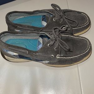 Ladies Suede Sperry Topsider Shoes 👞